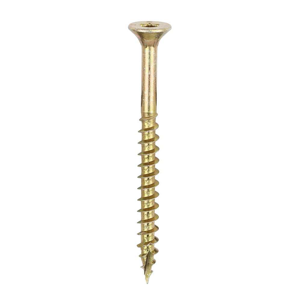 Timco 50060C2C C2 Clamp-Fix Multi-Purpose Premium Screws - Tx - Double Countersunk - Yellow 5.0 X 60 Box 200