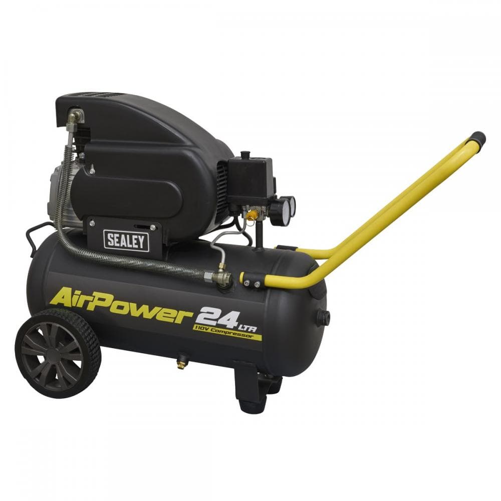 Sealey SAC2420E110V Air Compressor 24L Direct Drive 2Hp 110V