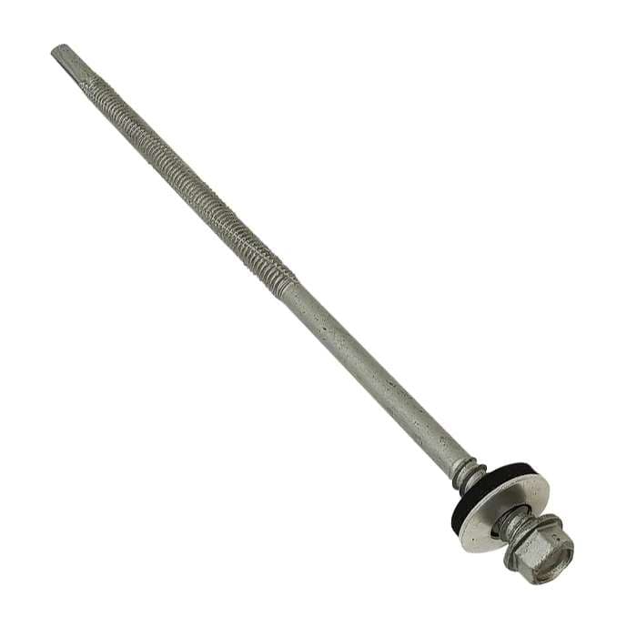 Techfast TFHW16CPSD55150H Roofing Screw - Composite Sheet To Steel - 16Mm Washer - Heavy Duty 5.5 X 150Mm (Box Of 100)