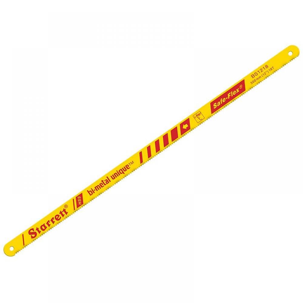 Starrett AV827/KBS1224-2 Bi-Metal Unique Safe-Flex Hacksaw Blades 300Mm (12In) X 24 Tpi Pack 2