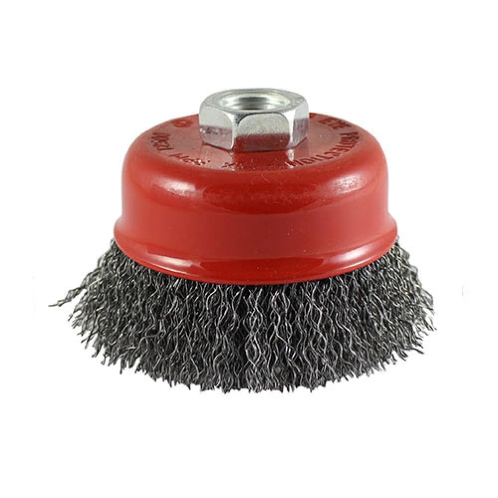 Timco 150TCC Angle Grinder Cup Brush - Crimped Steel Wire 150Mm Blister Pack 1