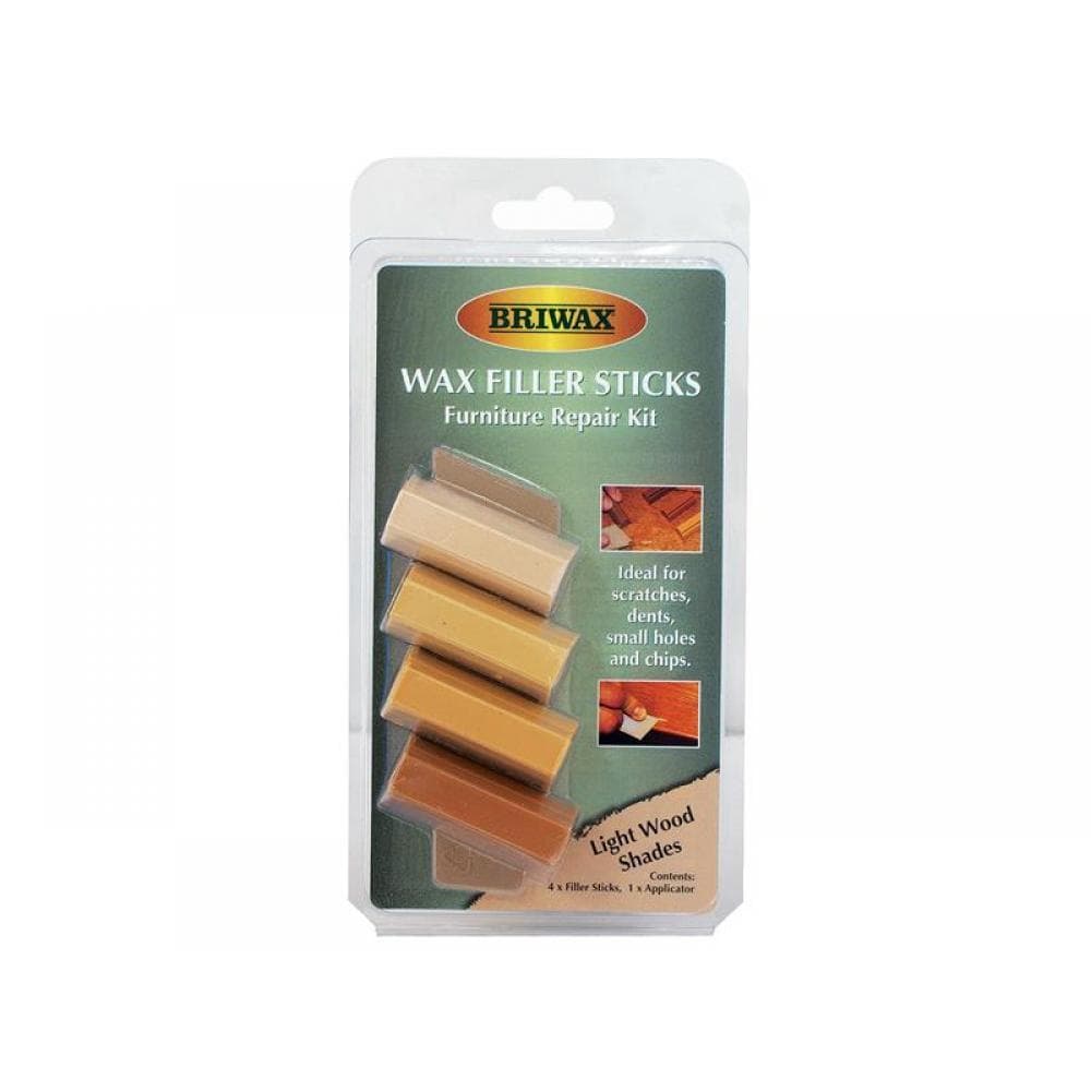 Briwax BWSWSLGT Wax Filler Sticks Light Wood Shades (Pack 4)