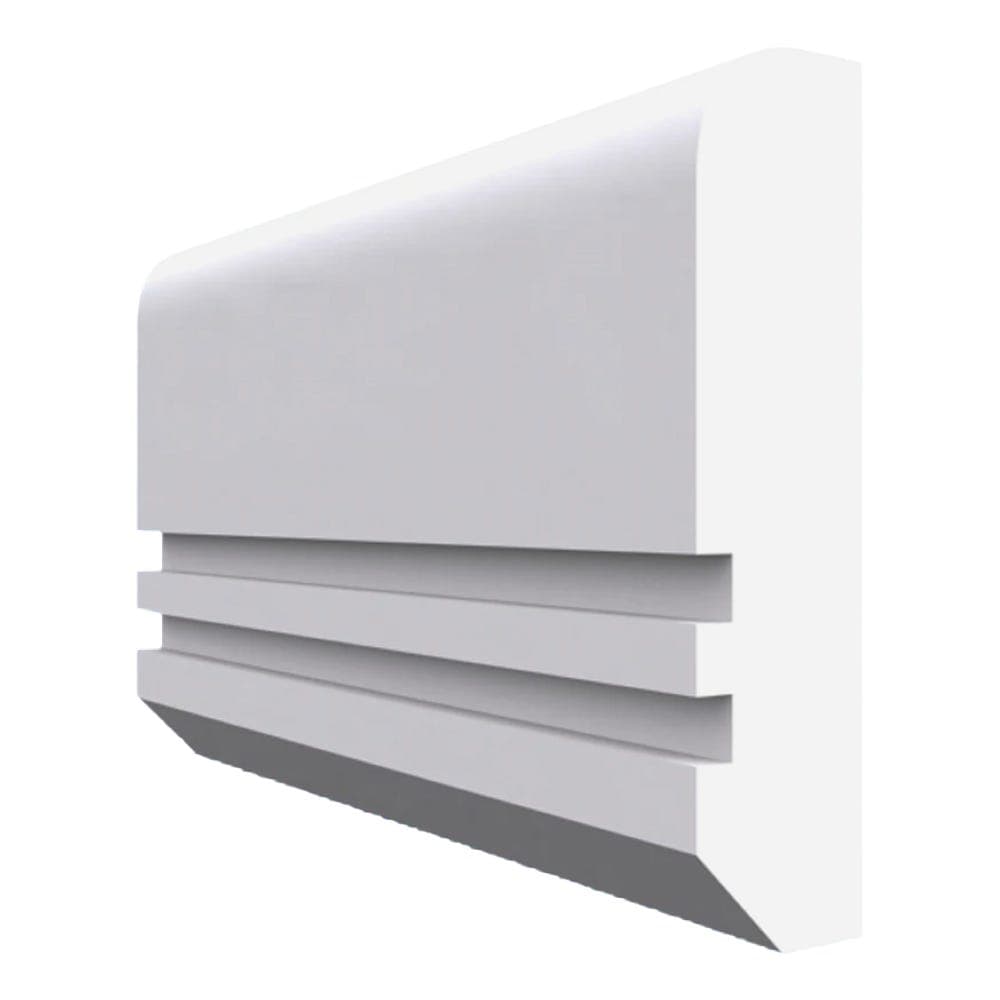 Edge Grooved 2 MDF Dado Rail White Primed 4200mm x 95mm x 18mm