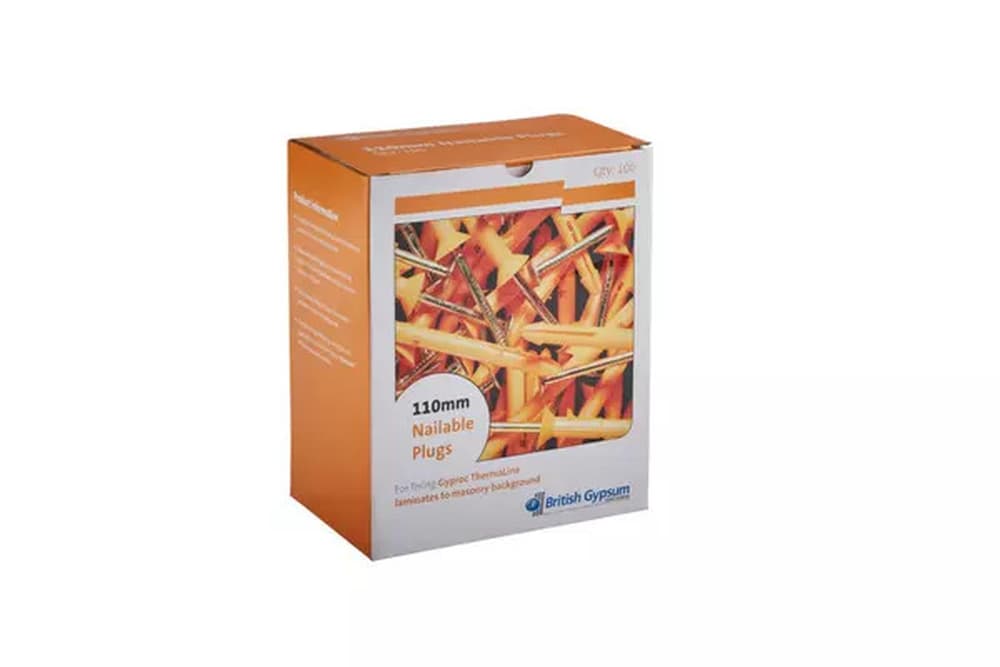 British Gypsum Gyproc Nailable Plug 110mm (Box of 100)