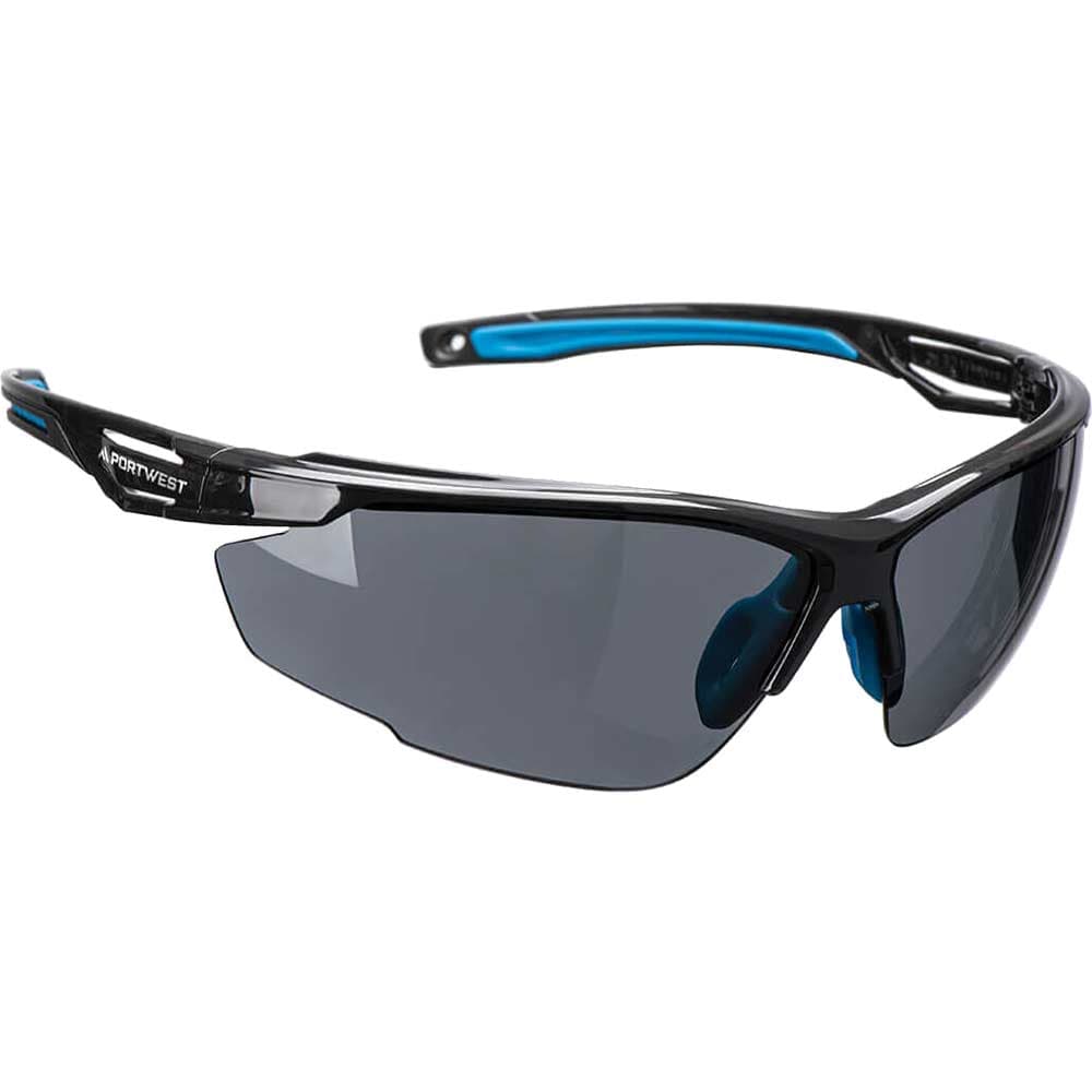 Portwest Anthracite KN Safety Glasses Black Smoke