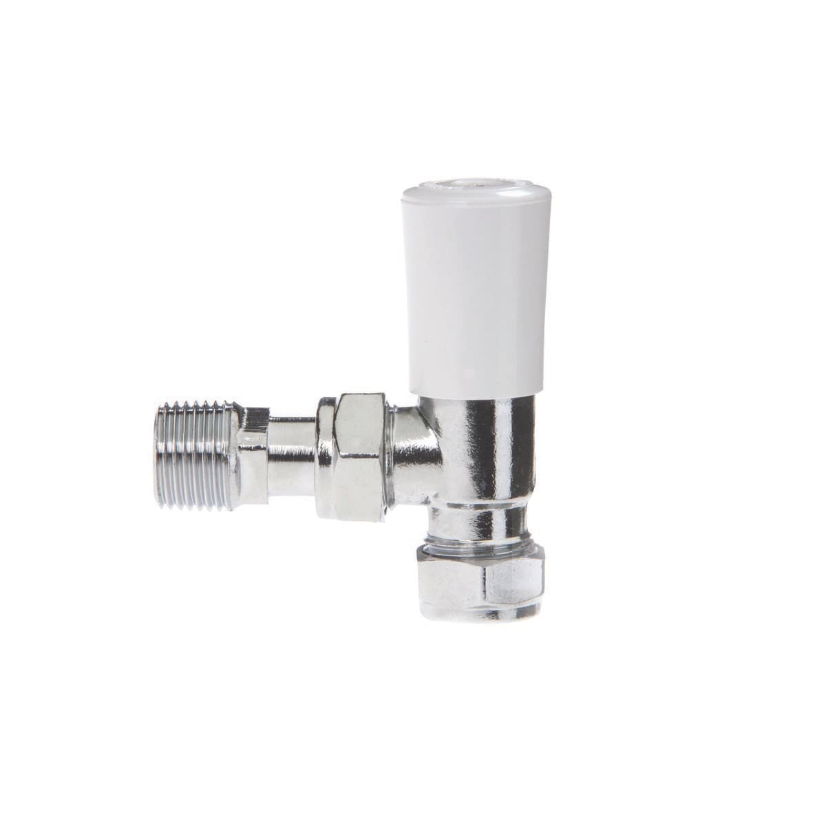 Drayton 15mm Angled Lockshield With White Cap