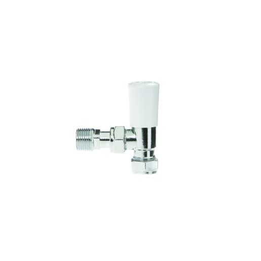 Drayton 15mm Angled Lockshield With White Cap