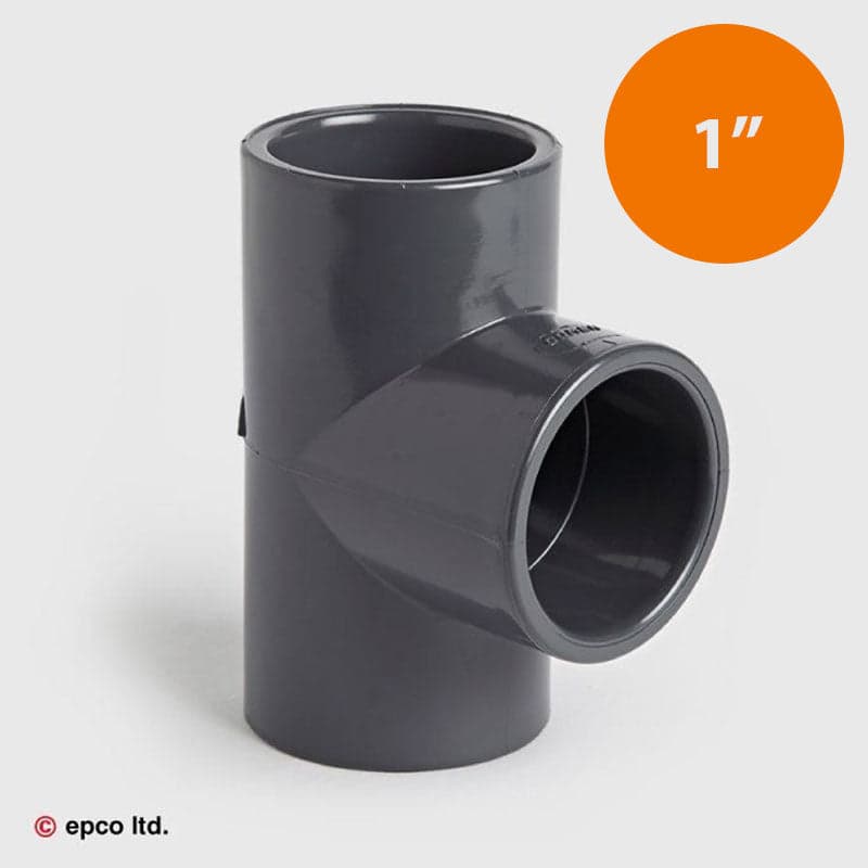 1" U-PVC Plain Tee Piece