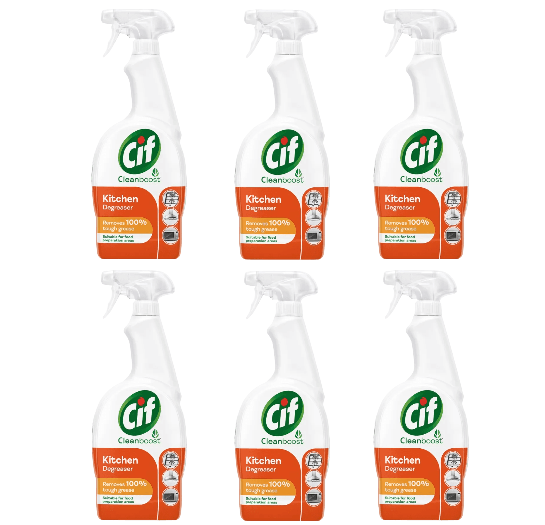 6 X Cif Kitchen Degreaser 700ML