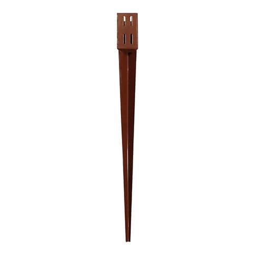 Drive in Fencing Post Spike - Quick Fit - Oxide Red