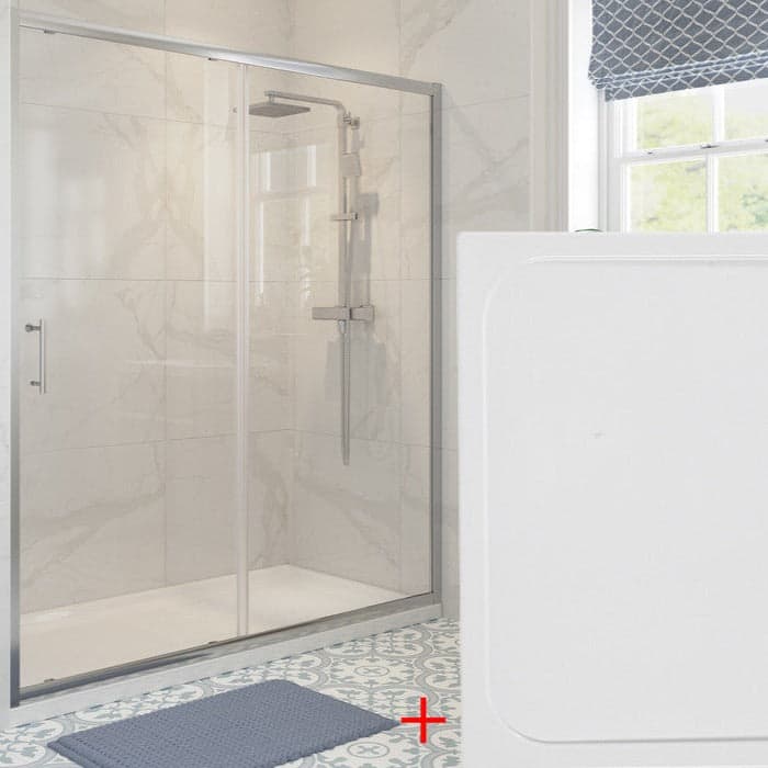 Reflexion Classix 1200mm Sliding Door & 900mm Tray Pack