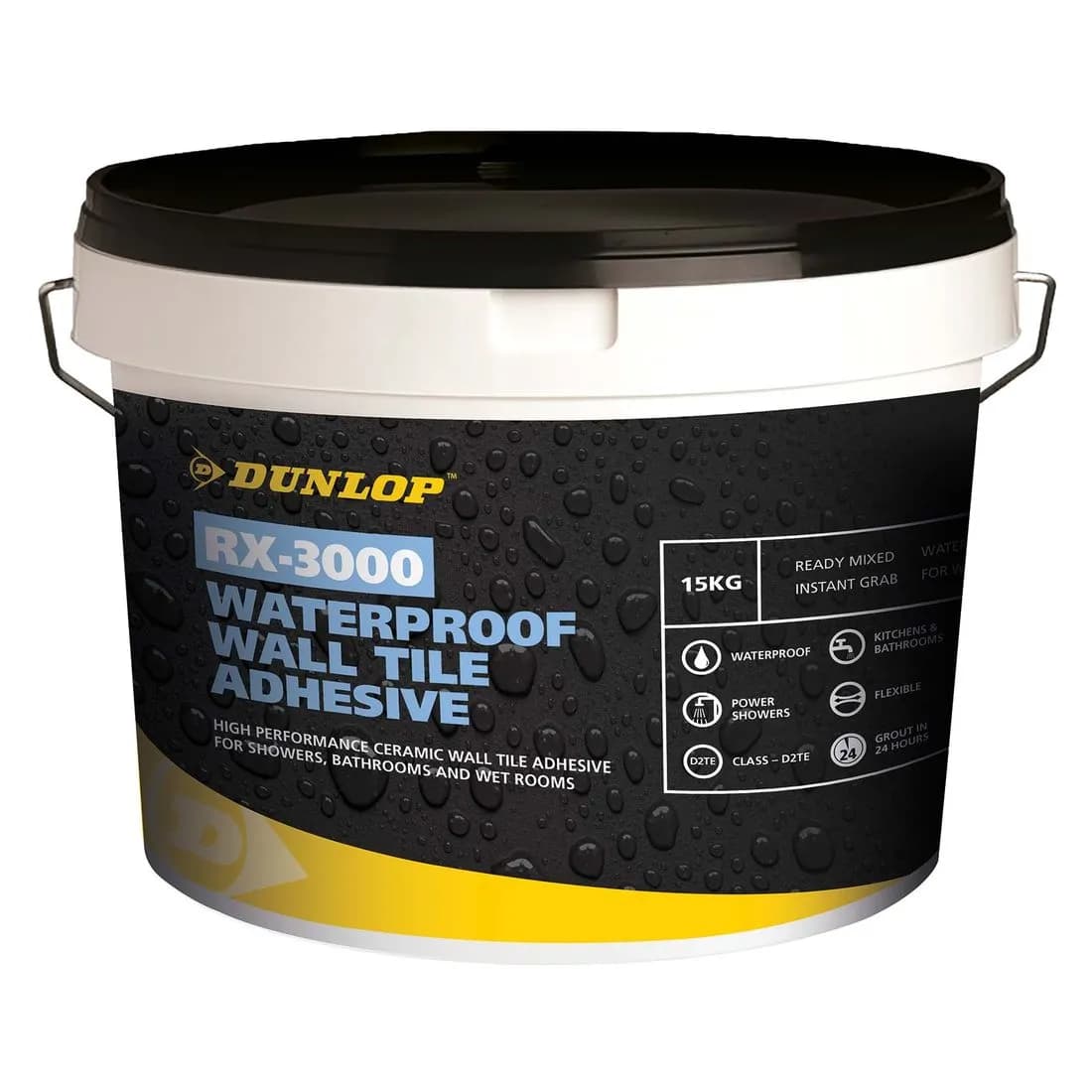 Rx-3000 Dunlop Waterproof Wall Tile Adhesive 15Kg