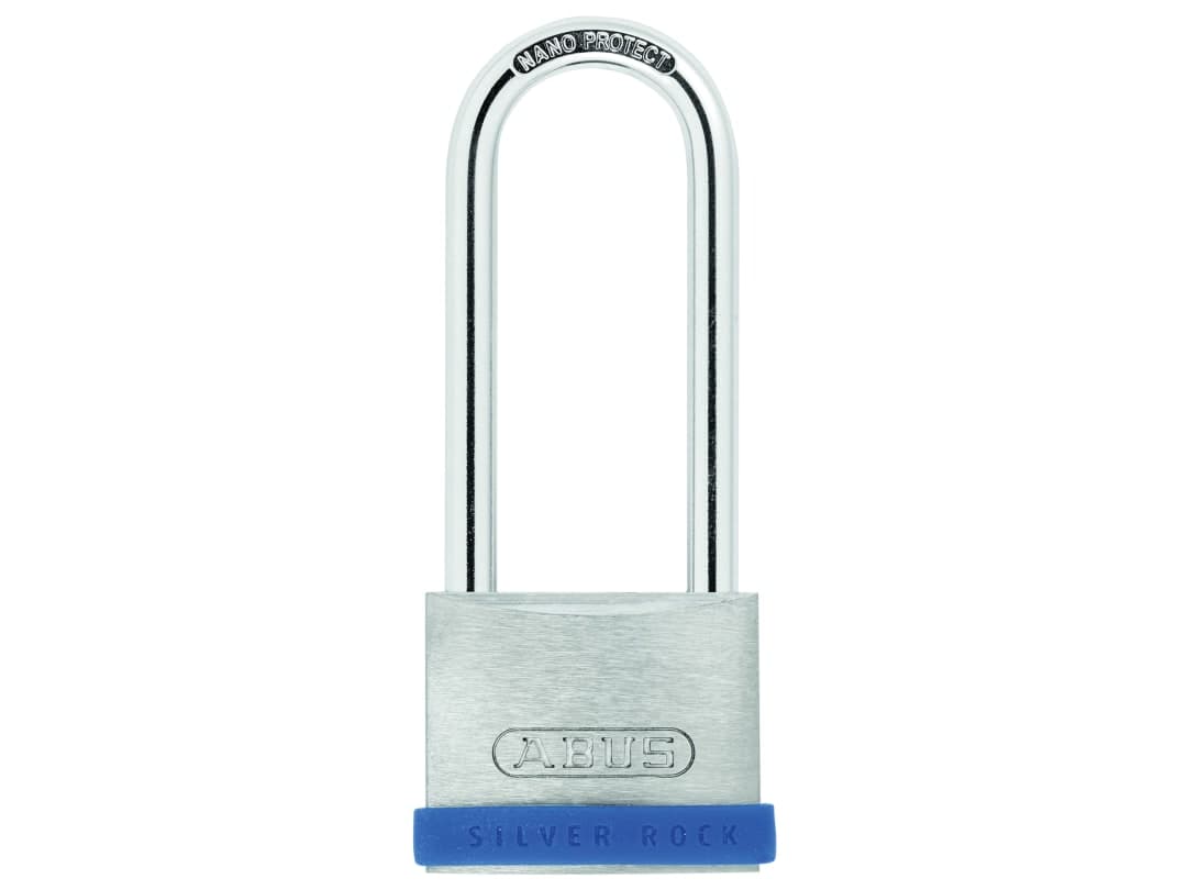 ABUS Mechanical 40mm Silver Rock™ 5 Padlock Long Shackle 63mm Keyed Alike 10080882-01