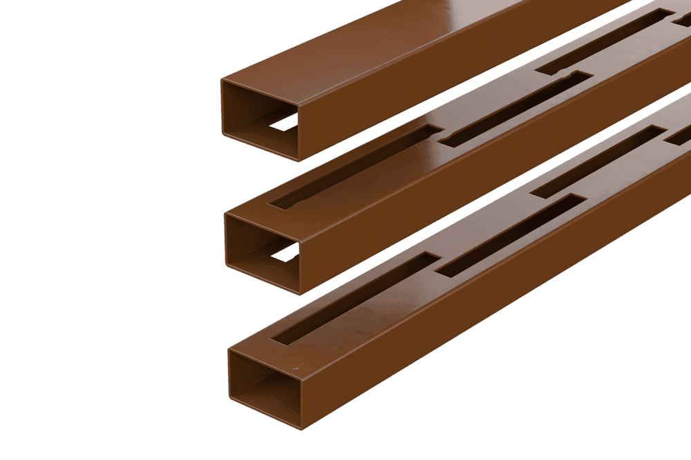 Durapost Vento Vertical Composite Fencing Rail - Over 900mm Brown - Pack of 3