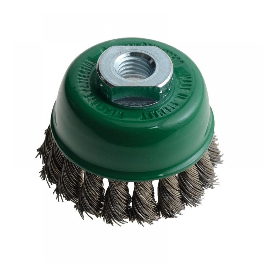 Lessmann 482.817 Knot Cup Brush 65Mm M14X2.0 0.50 Stainless Steel Wire