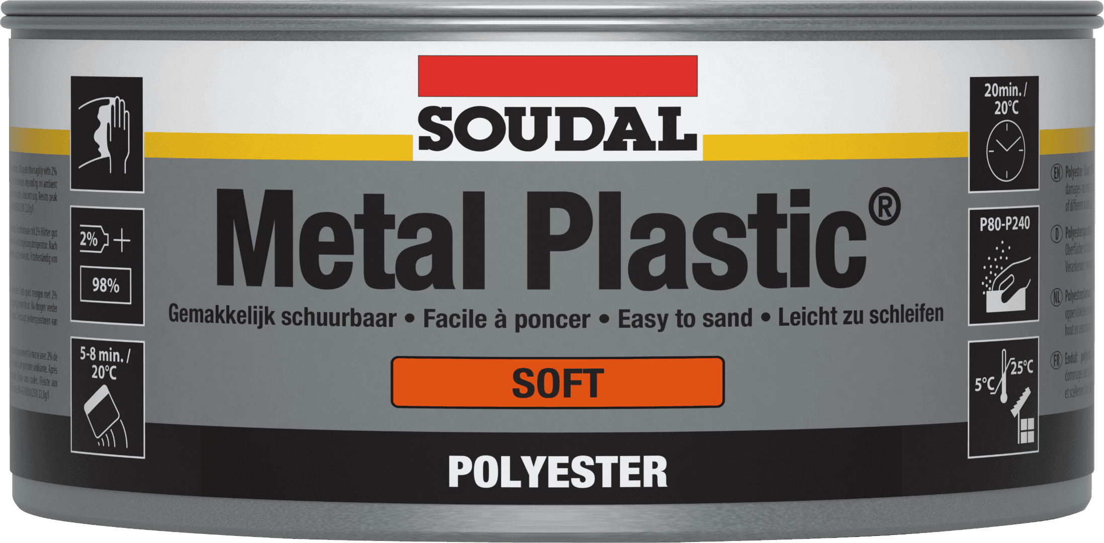 Soudal Metal Plastic Soft Beige 2Kg 105975