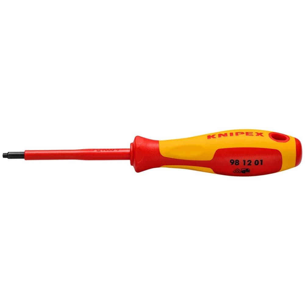 Knipex 98 12 01 Vde Insulated Robertson Screwdriver R1 Pk 1 27023