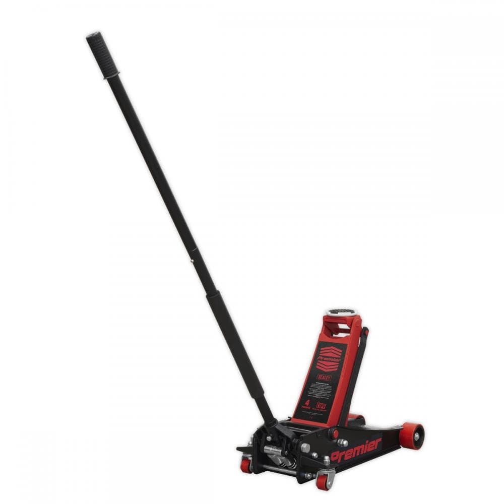 Sealey 4040AR Trolley Jack 4 Tonne Low Profile Rocket Lift Red