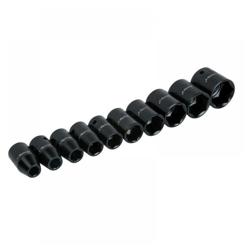 Bluespot Tools 1537 1/2In Metric Impact Socket Set 9-27Mm 10 Piece
