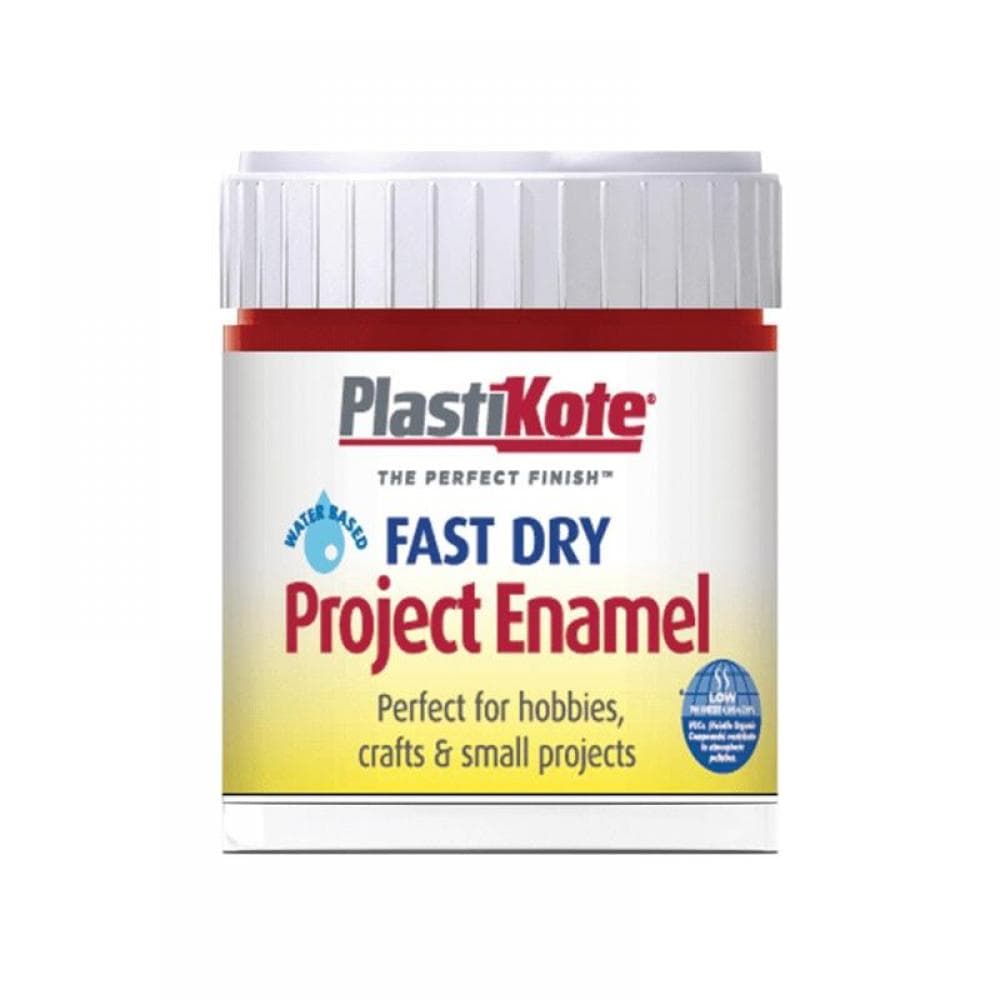 Plastikote 440025 Fast Dry Enamel Paint B25 Bottle Metallic Red 59Ml
