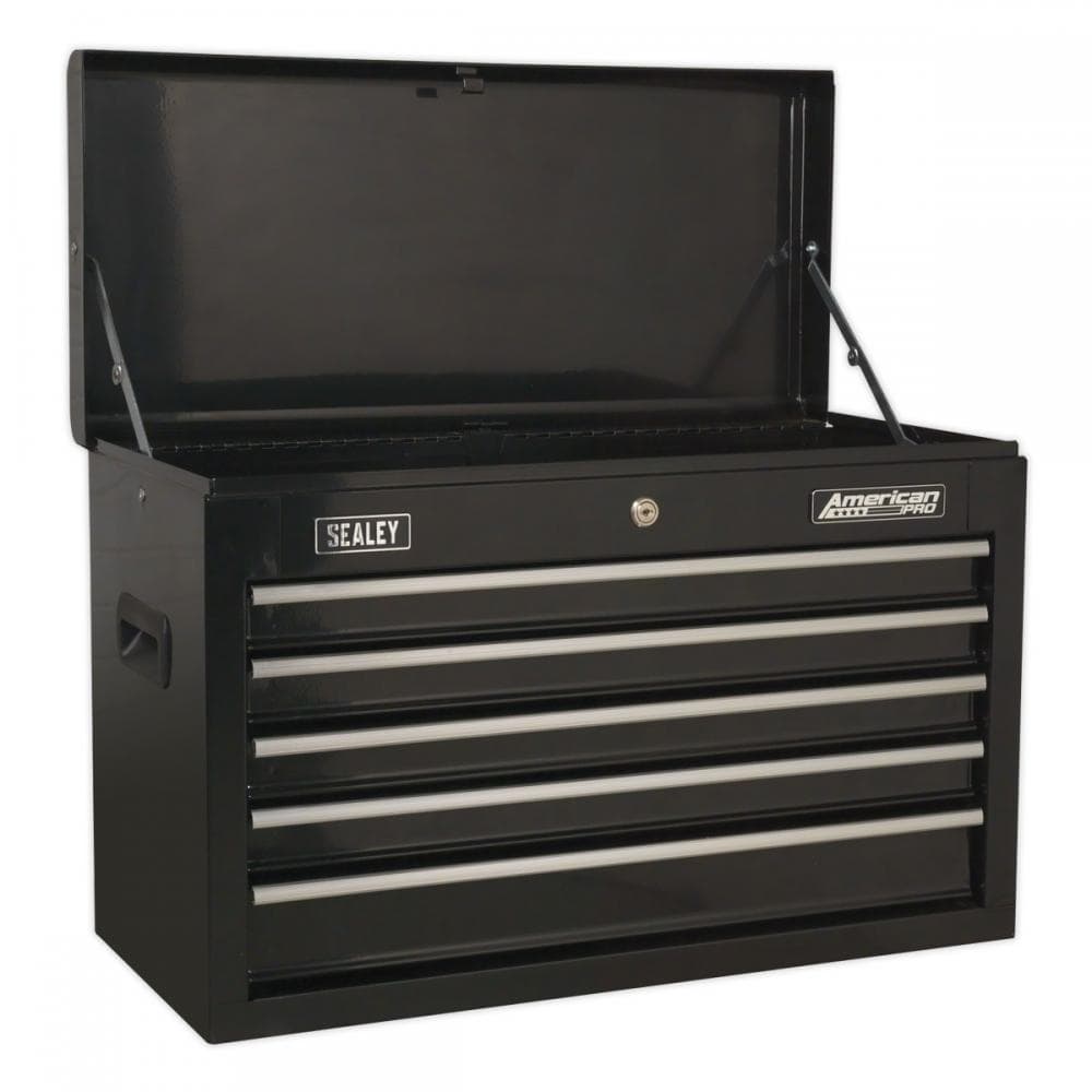 Sealey AP225B Topchest 5 Drawer With Ball-Bearing Slides - Black