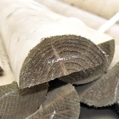 3.66m x 150mm Half Round Rail