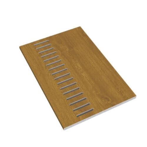 175mm Golden Oak Vented Soffit Board - 10mm x 5mtr - Pack of 2