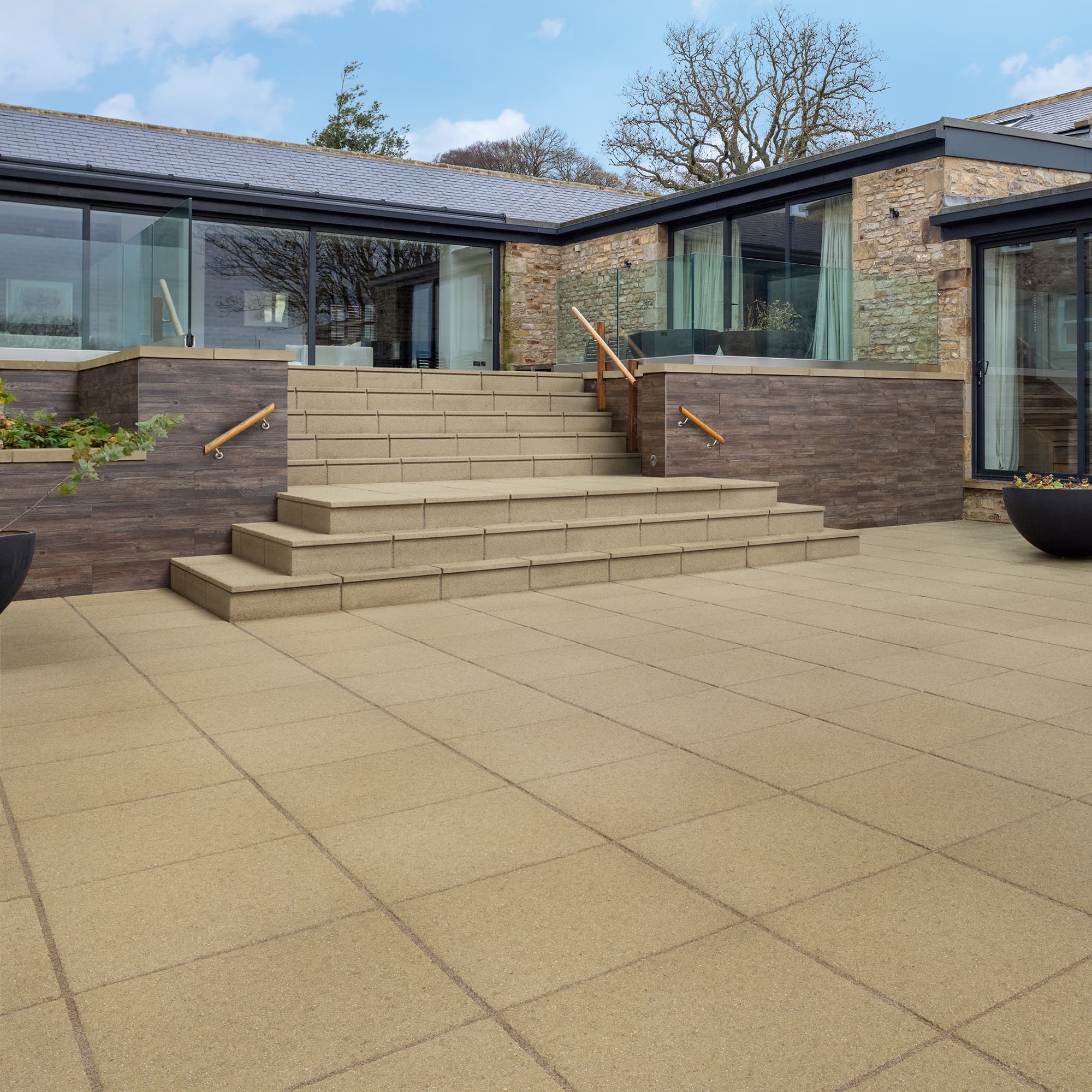 Marshalls Saxon Paving Buff 300 x 300mm