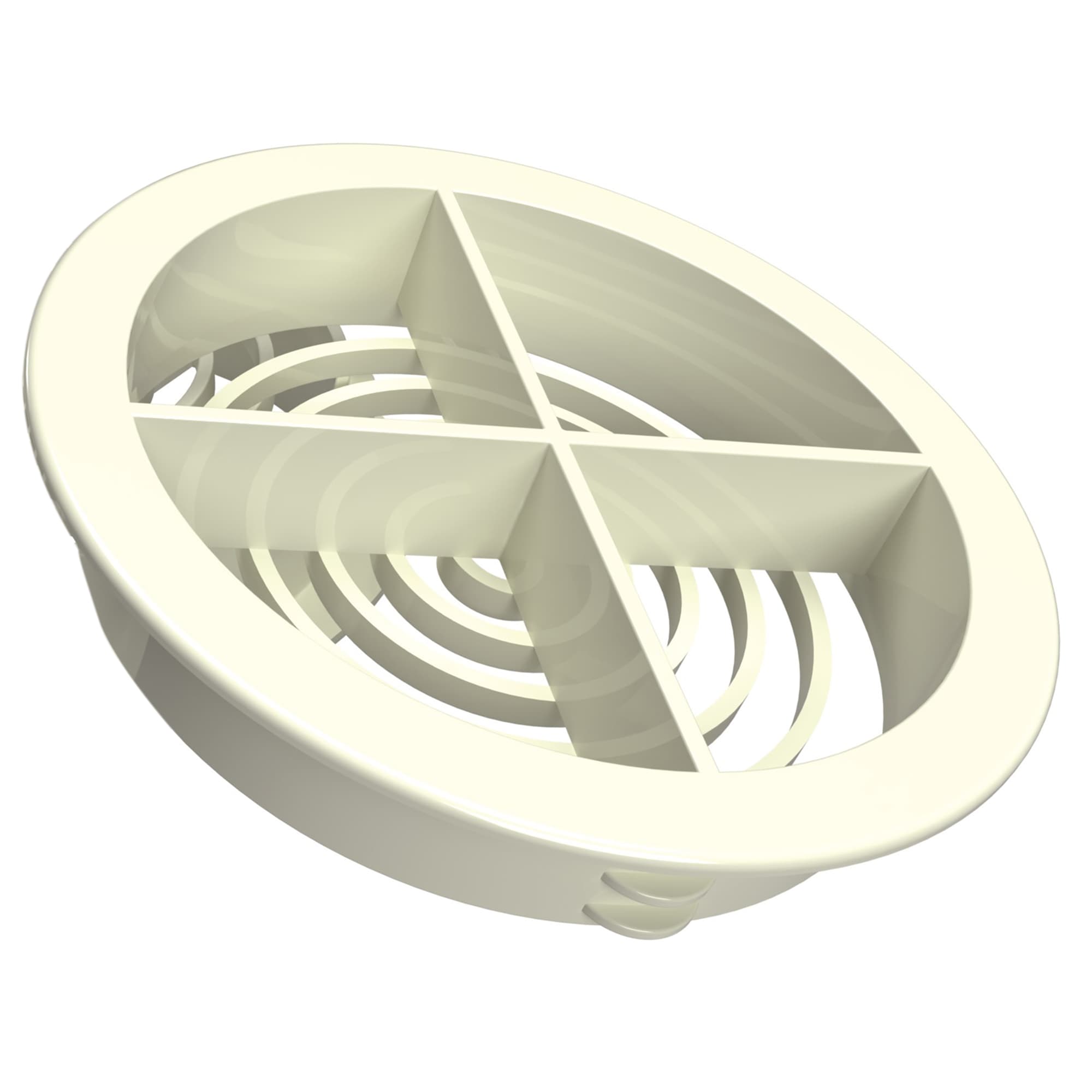Manthorpe Circle Soffit Vent White