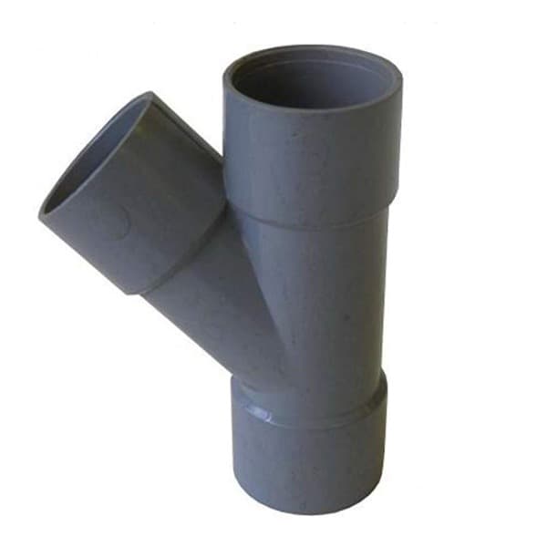 FloPlast Solvent Weld Waste Branch - 135 Degree x 40mm Grey