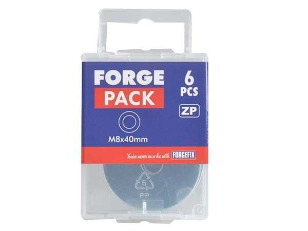 Forgepack FPWASH640 Repair Washers - Zinc Plated M6 X 40Mm (Pack Of 6)