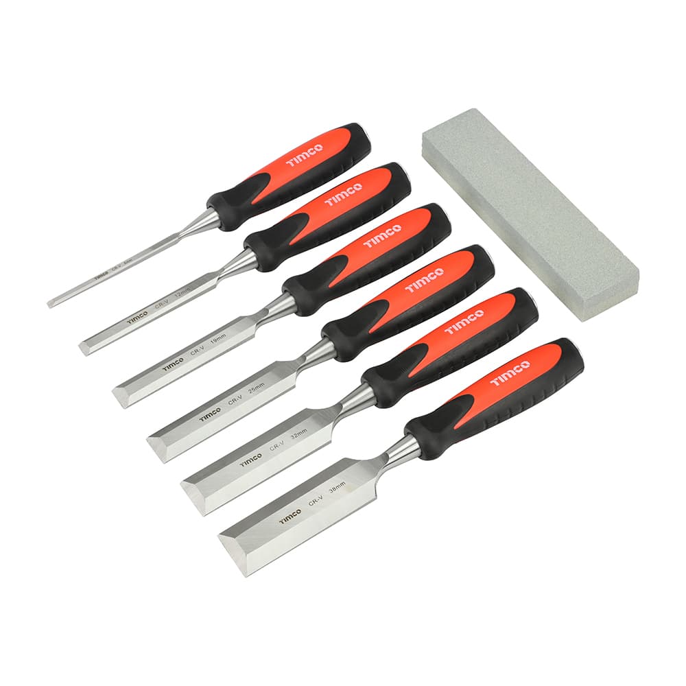Timco 468249 Bevel Edge Wood Chisel Set 7Pc Blister Pack 7