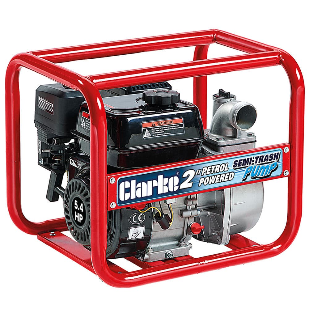 Clarke PF50 Petrol Powered 2 Full-Trash Water Pump"