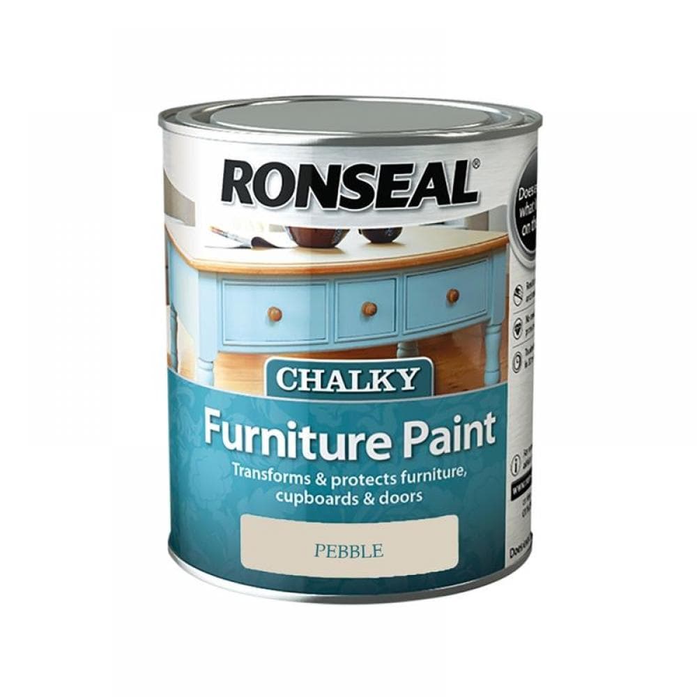 Ronseal 37485 Chalky Furniture Paint Pebble 750Ml