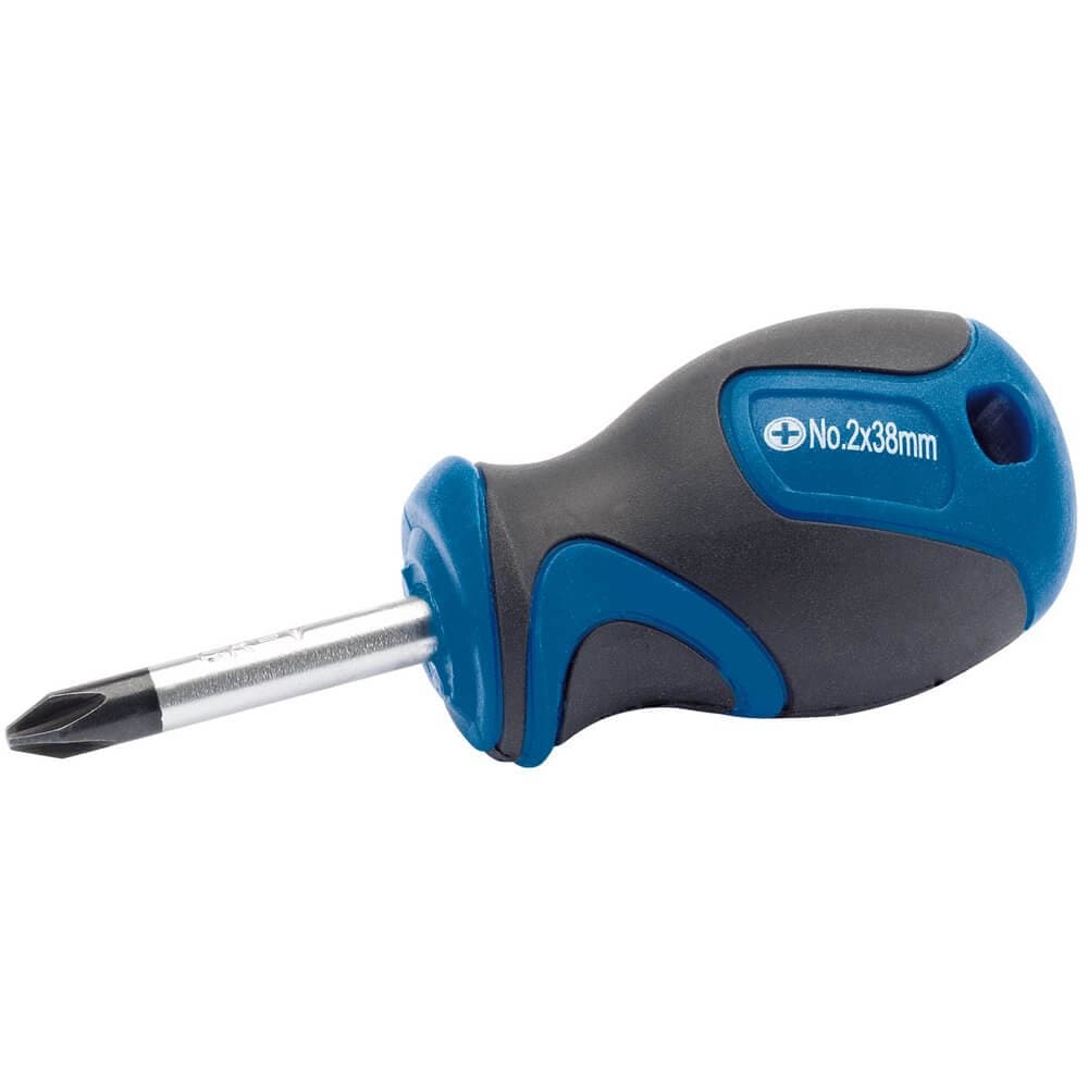 Draper 50181 Soft Grip Cross Slot Screwdriver No.2 X 38Mm each