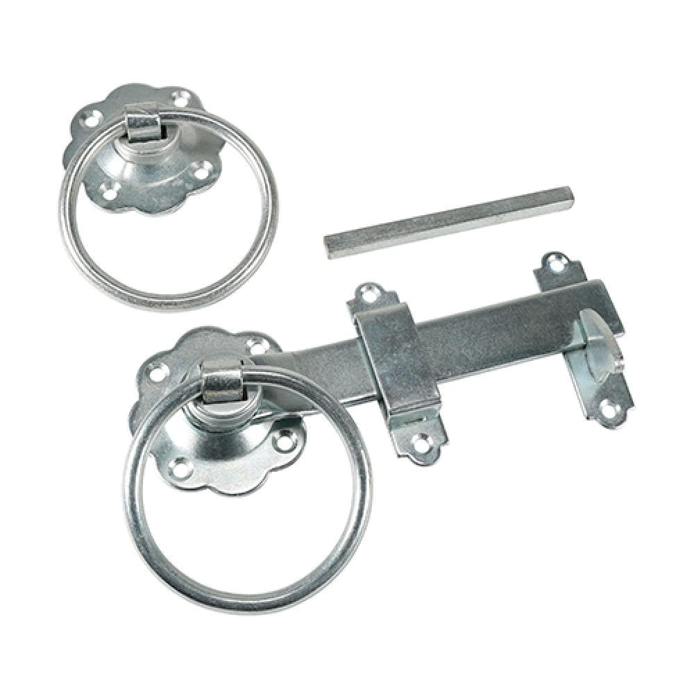 Timco RGL6ZB Ring Gate Latch - Plain - Zinc 6in Plain Bag 1