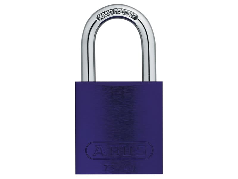 Abus Mechanical 45242 72/40Mm Aluminium Padlock Violet Keyed Alike Tt04072