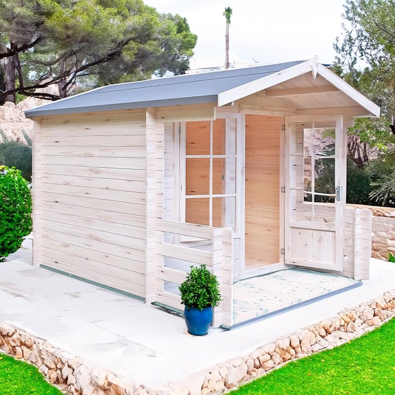 Shire Maulden 2.4m x 3.2m Log Cabin Summerhouse (19mm)