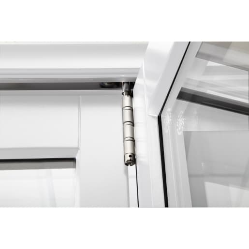 External Pre Finished White Slimline Bifold Door Set 2400 x 54mm
