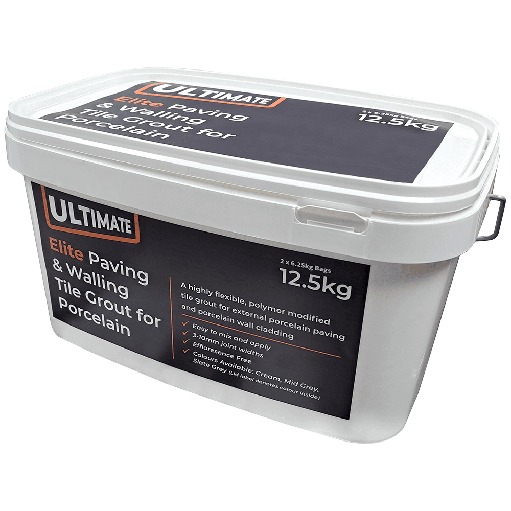 Global Stone Mid Grey Ultimate Porcelain Grout, 12.5kg