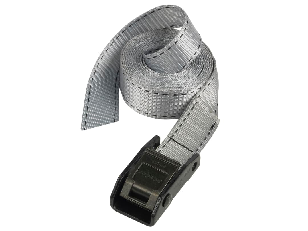 Master Lock Lashing Strap with Metal Buckle, Grey 5m 150kg (Single) 3112EURDAT