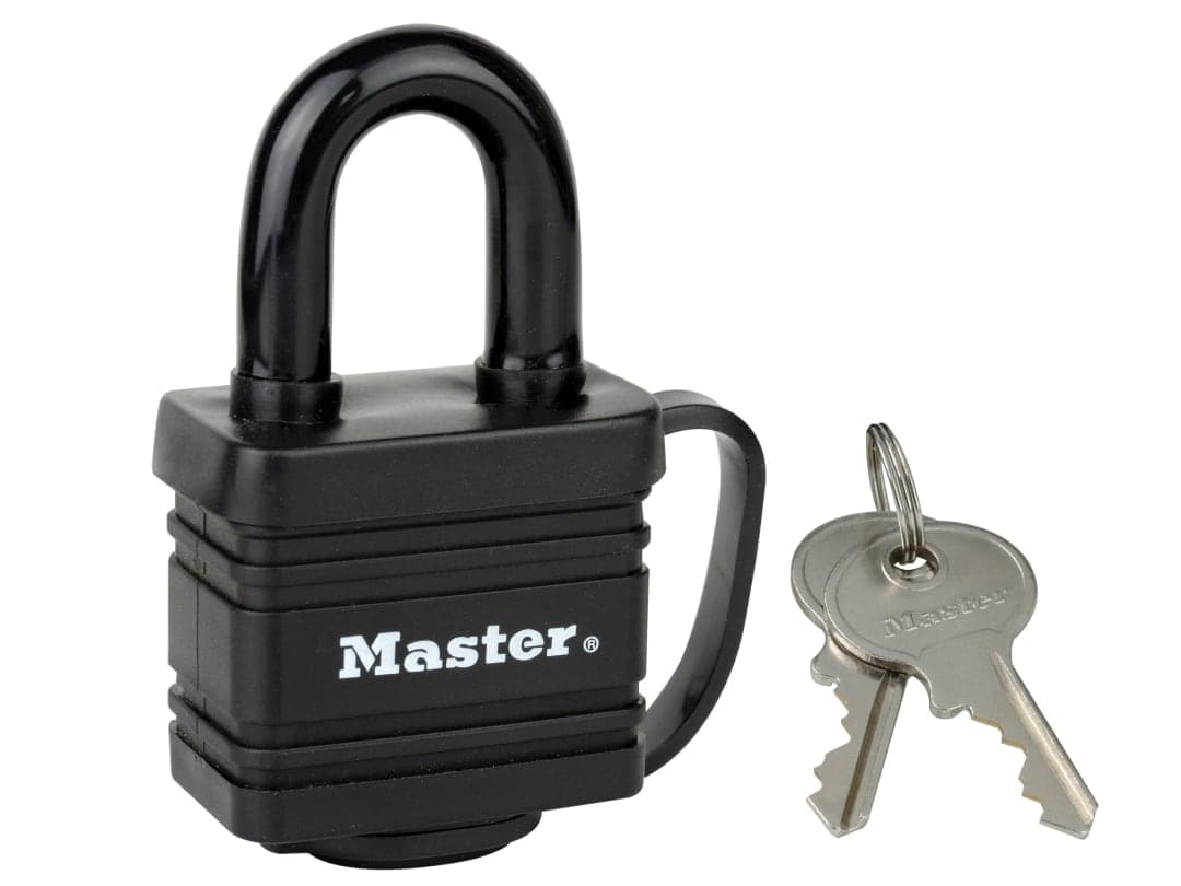 Master Lock Weather Tough® Black Finish 40mm Padlock 7804EURD