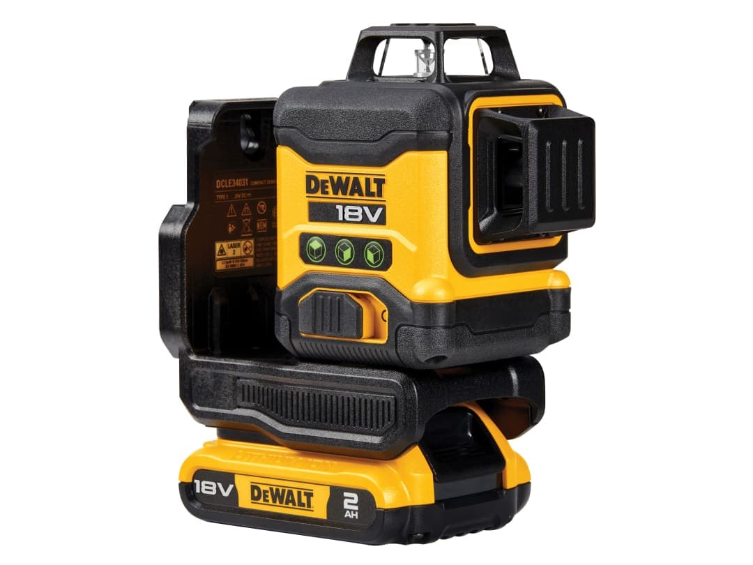 DEWALT Power Tools DCLE34031D1 3 x 360° Multi Line Laser 18V 1 x 2.0Ah Li-ion DCLE34031D1-GB