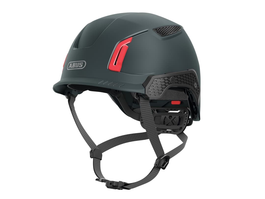 ABUS Mechanical SPECTOR Vented Safety Helmet TITAN Black 10099773-01