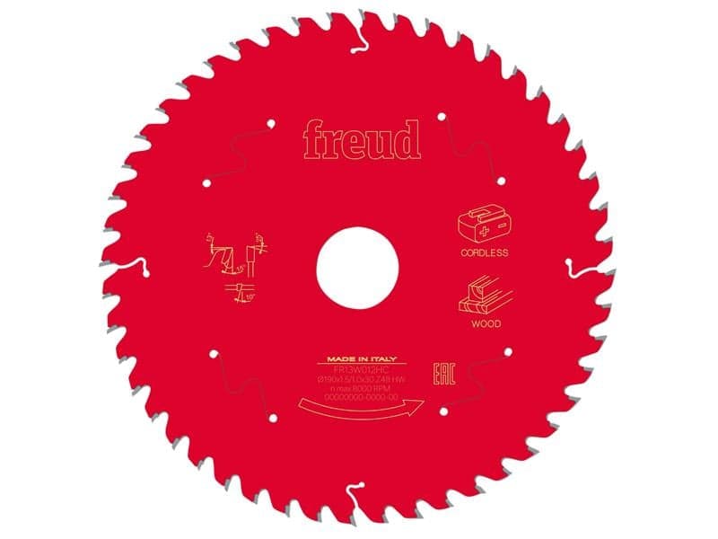 Freud F03FS10059 Wood Circular Saw Blade 190 X 30 X 1.45/1Mm X 48T