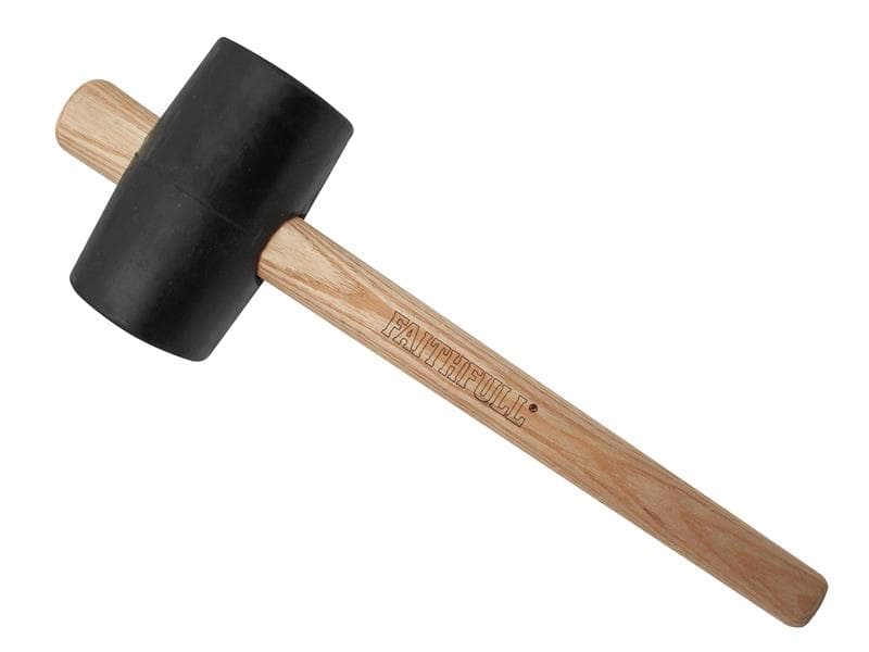 Faithfull Fsc Black Rubber Mallet 16Oz