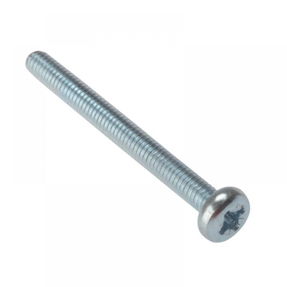 Forgefix 25MSPH630 Machine Screw Pozi Compatible Pan Head Zp M6 X 30Mm Bag 25