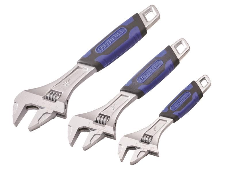 Faithfull Adjustable Spanner Set 3 Piece