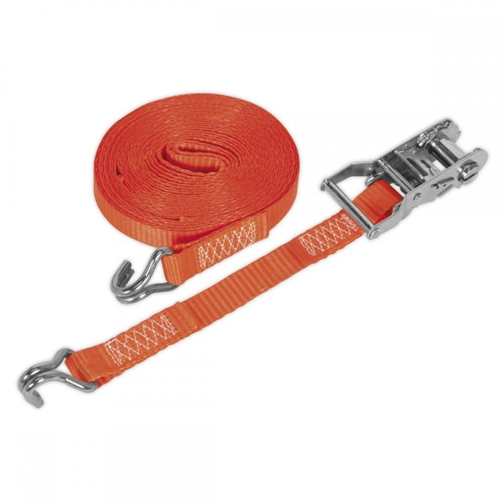Sealey TD1510J Ratchet Strap 25Mm X 10M Polyester Webbing 1500Kg Breaking Strength