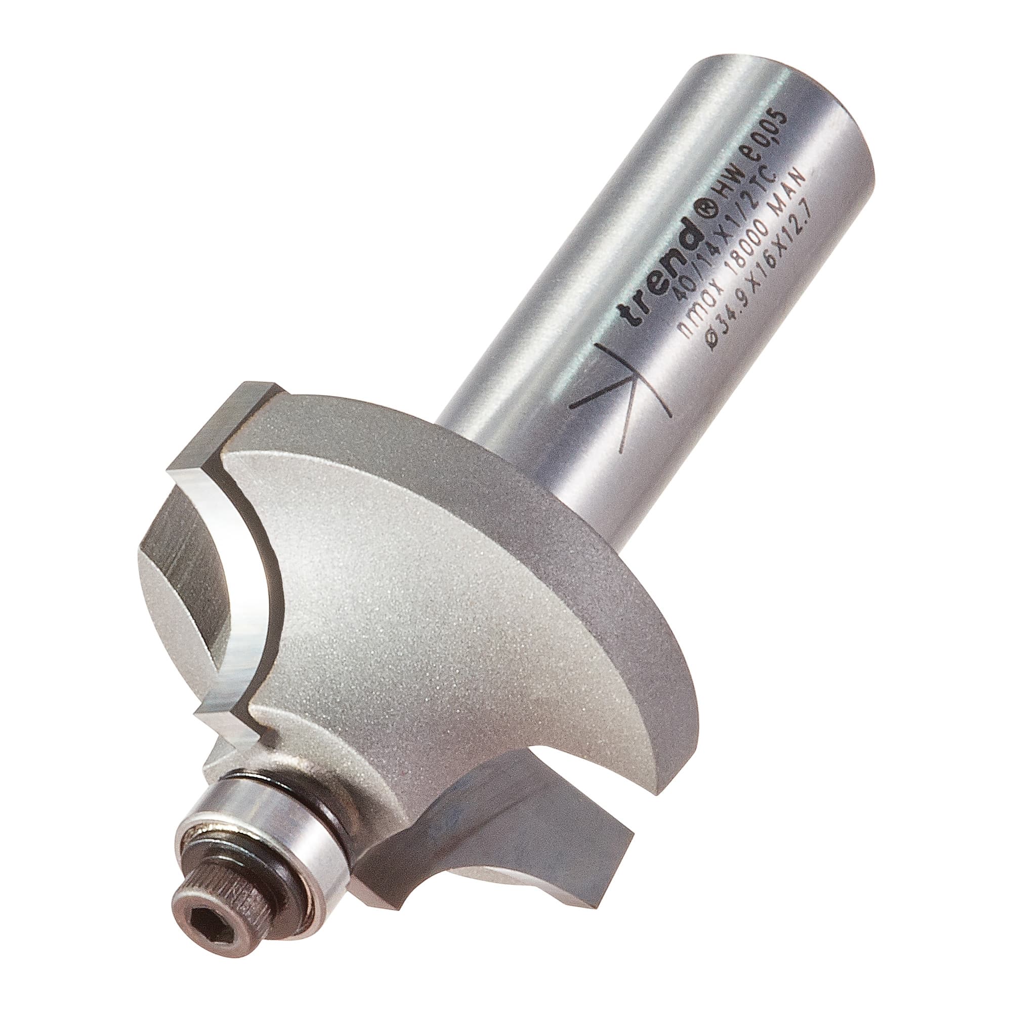 Trend Bearing Guided Ovolo Cutter 9.5Mm Radius Pk 1 40/14X1/2TC